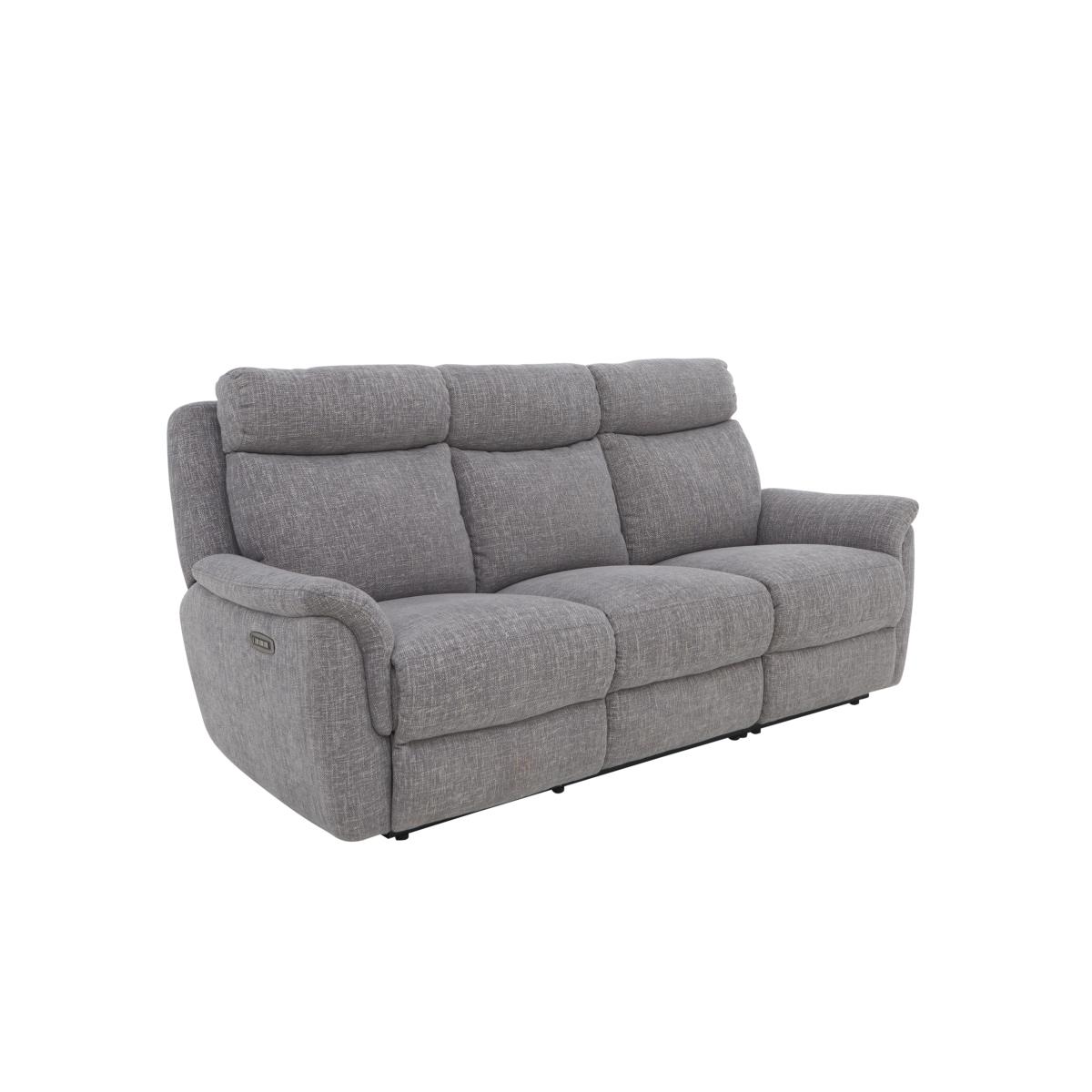 Orlando 3 Seater Fabric Sofa - Grey – image 8