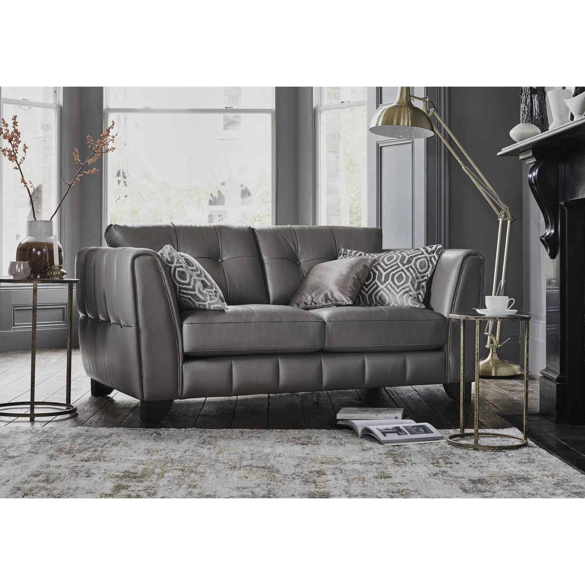 Allegra 2 Seater Leather Sofa – image 2
