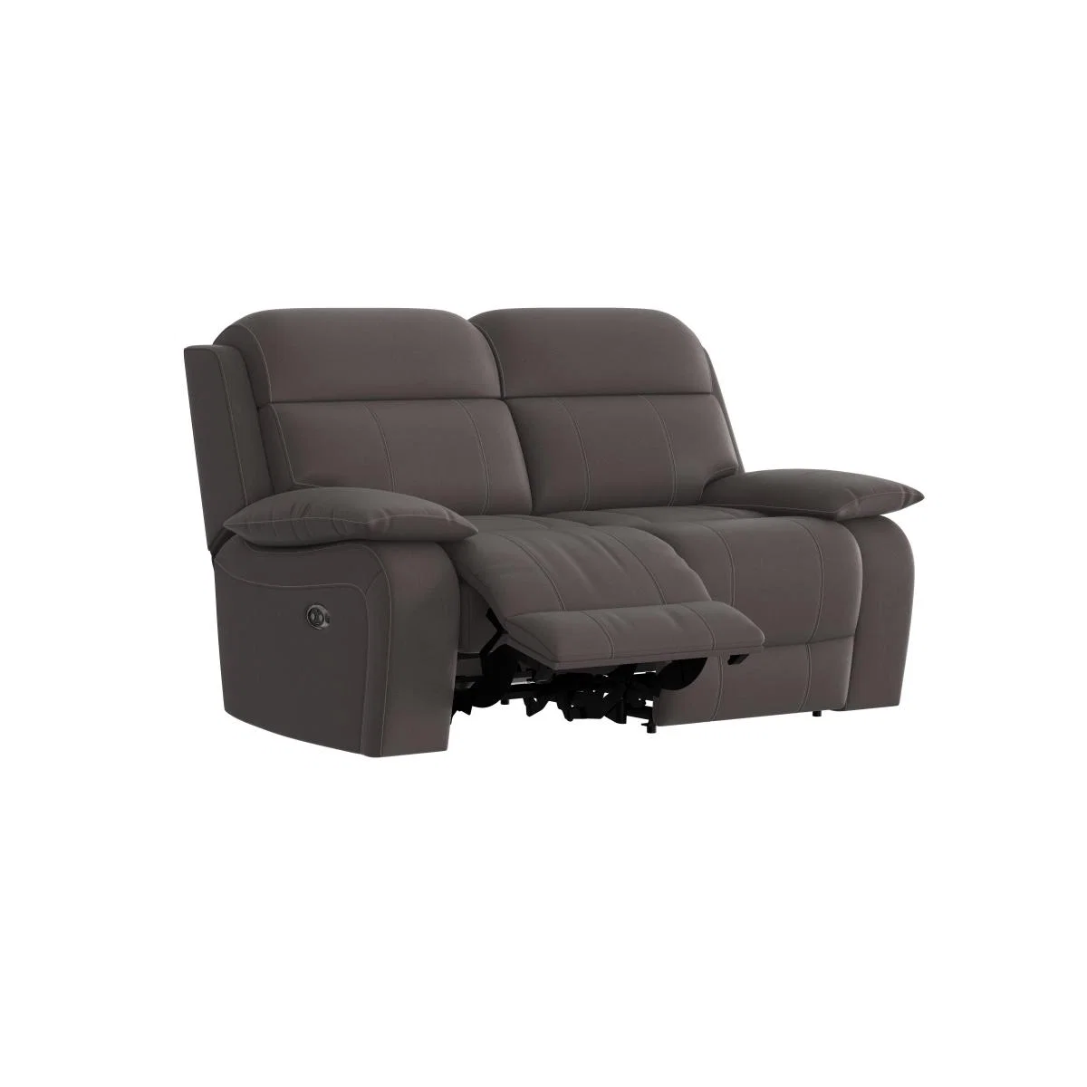 Moreno 2 Seater Fabric Power Recliner Sofa with Power Headrests - Grey – image 2
