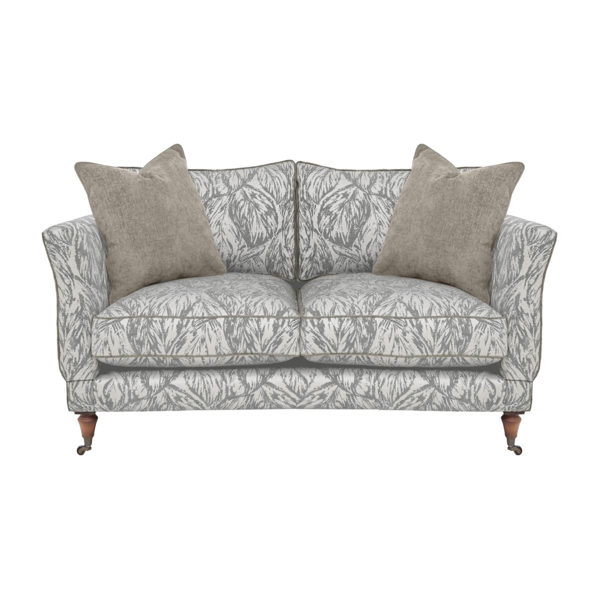 Boutique Chatterley 2 Seater Sofa with Knole Arms - Canopy Ivory with Walnut Castor – image 1