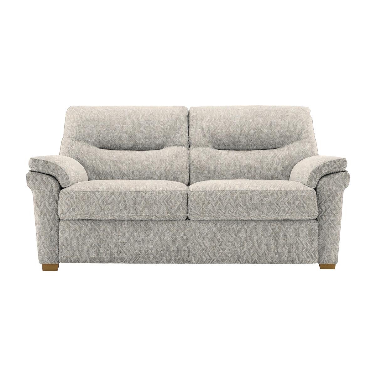 G Plan - Seattle 2.5 Seater Fabric Sofa with Wooden Feet - Nebular Pebble – image 1