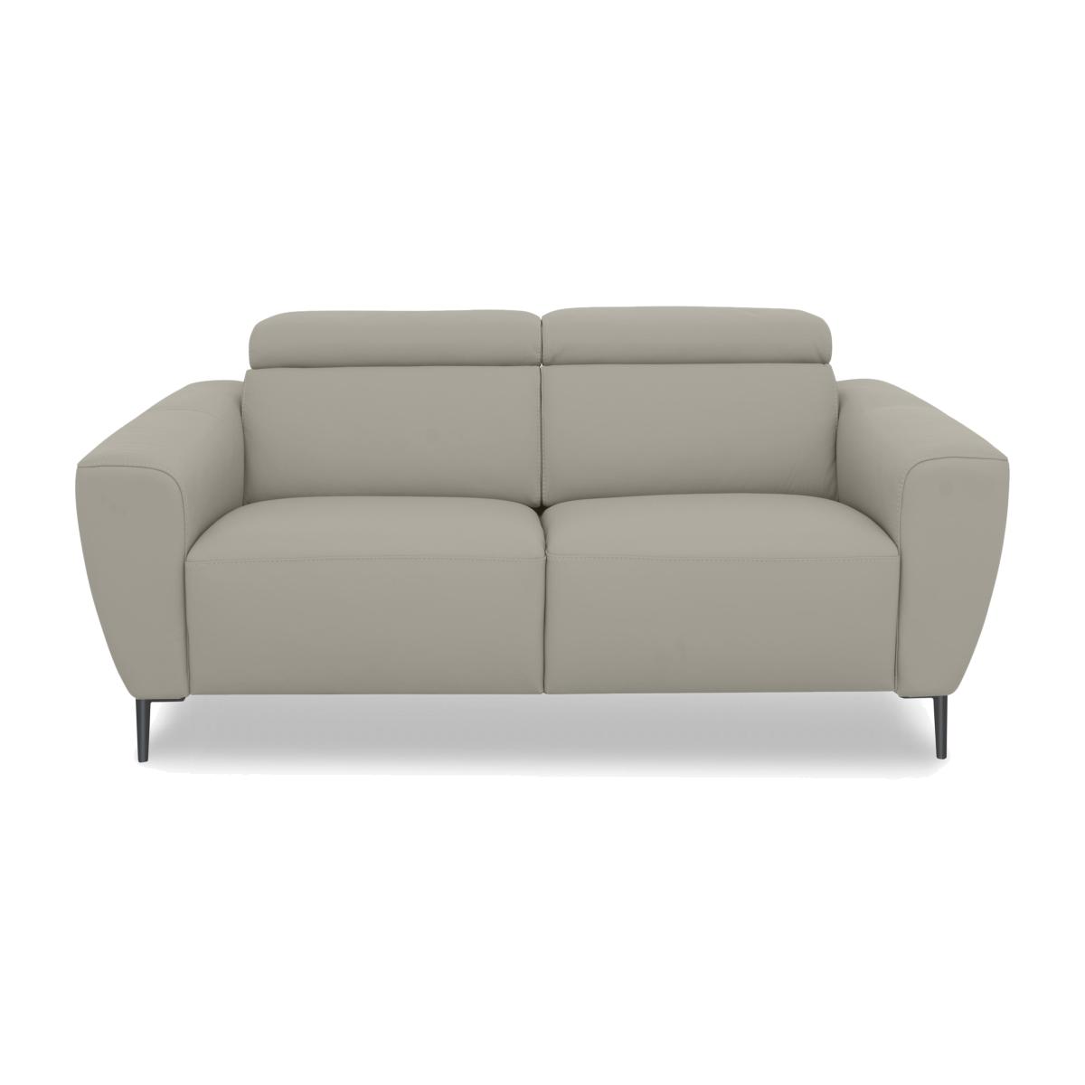 Nicoletti Italia - Milano 2 Seater Leather Sofa - Torello Tortora – image 1