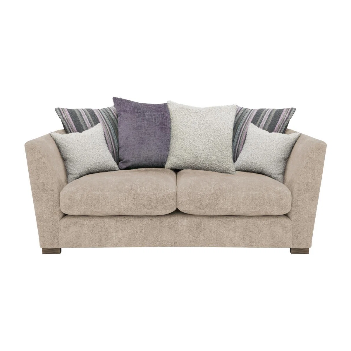 Nautical 2 Seater Scatter Back Sofa - Cream