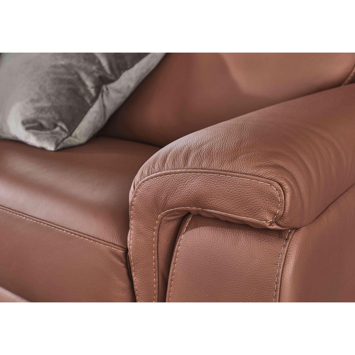 Nicoletti - Paolo 2 Seater Leather Power Recliner Sofa - Grey – image 4