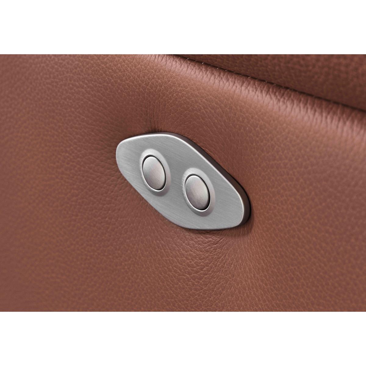 Nicoletti - Paolo 2 Seater Leather Power Recliner Sofa - Grey – image 5