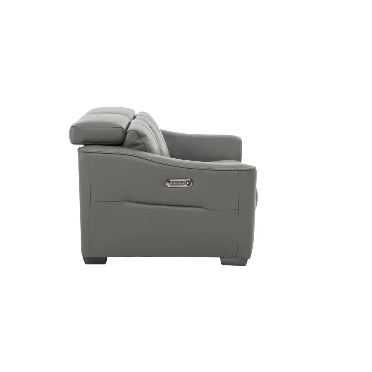Xavier 2 Seater NC Leather Power Recliner Sofa with Headrests - Pearl Blue – image 3