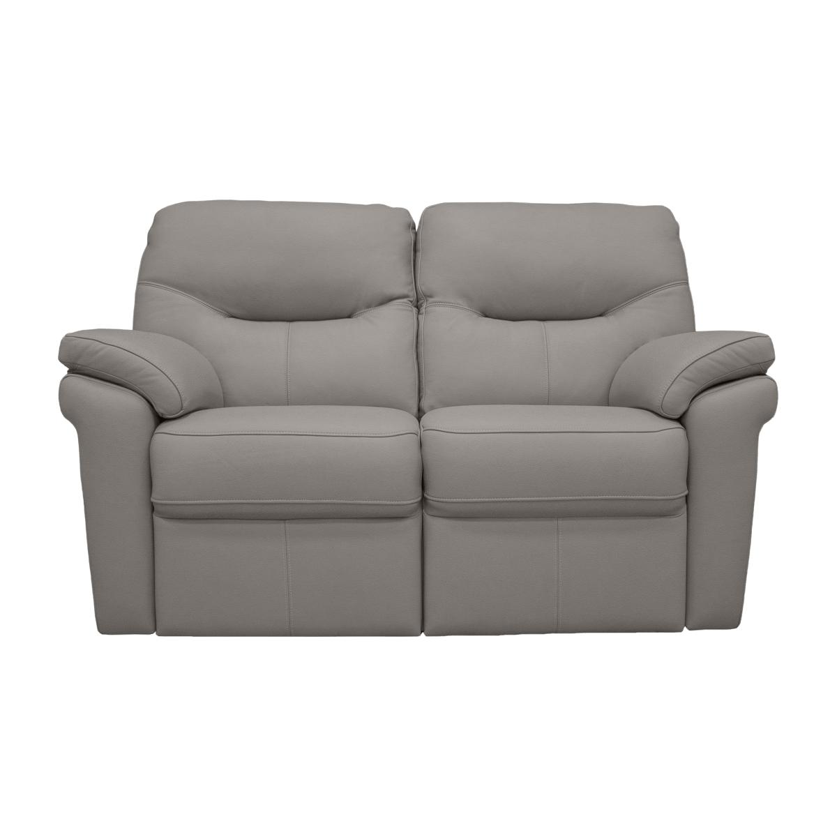 G Plan - Seattle 2 Seater Leather Power Recliner Sofa - Cambridge Grey