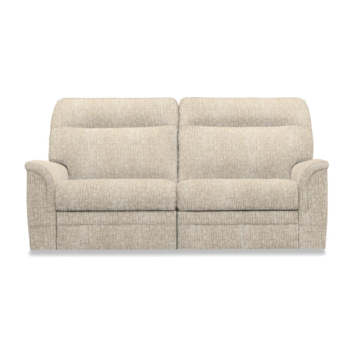Parker Knoll - Hudson 23 Large 2 Seater Fabric Power Recliner Sofa with Headrests and Power Lumbar - Sabrina Beige – image 1