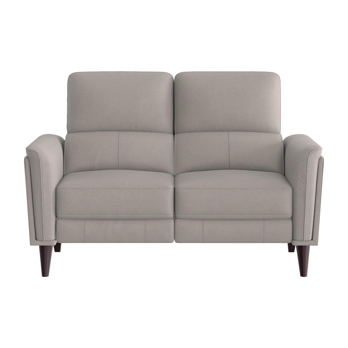 Compact Collection Klein 2 Seater Fabric Power Recliner Sofa with Telescopic Headrests - Dove – image 1