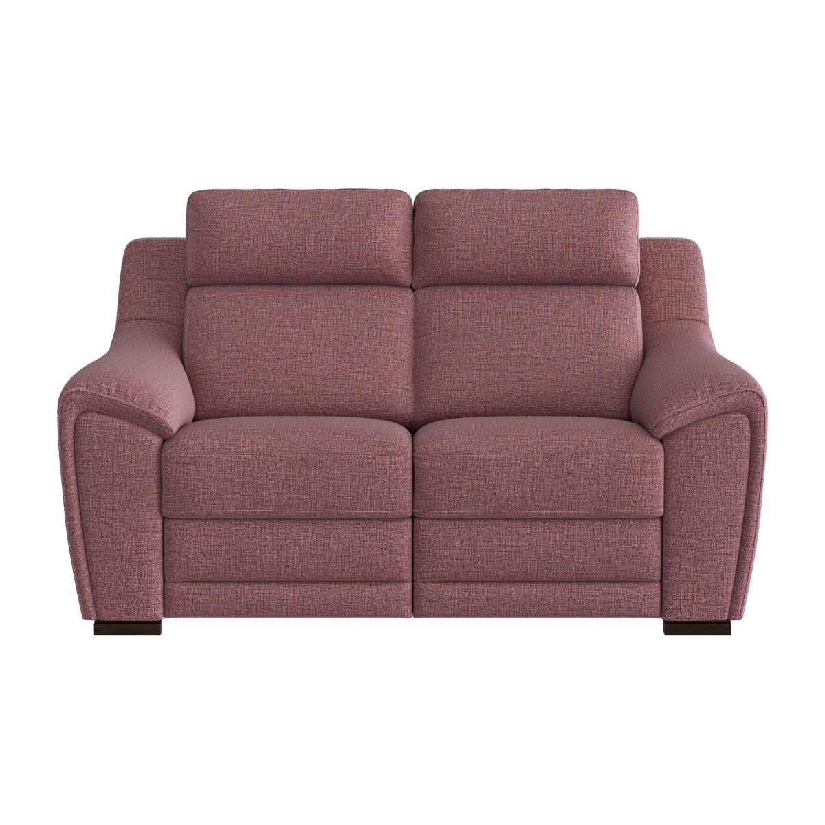 Nicoletti - Tosca 2 Seater Fabric Recliner Sofa with Power Headrests - Red
