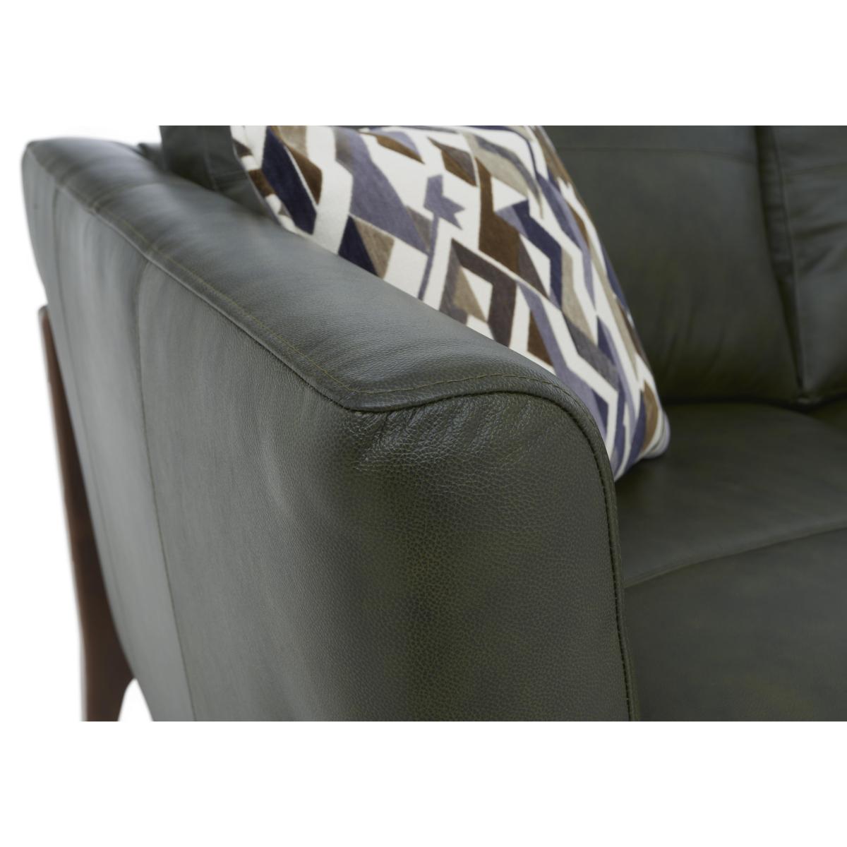 Iris 2 Seater Leather Sofa - Turino Green Mo Ft – image 3