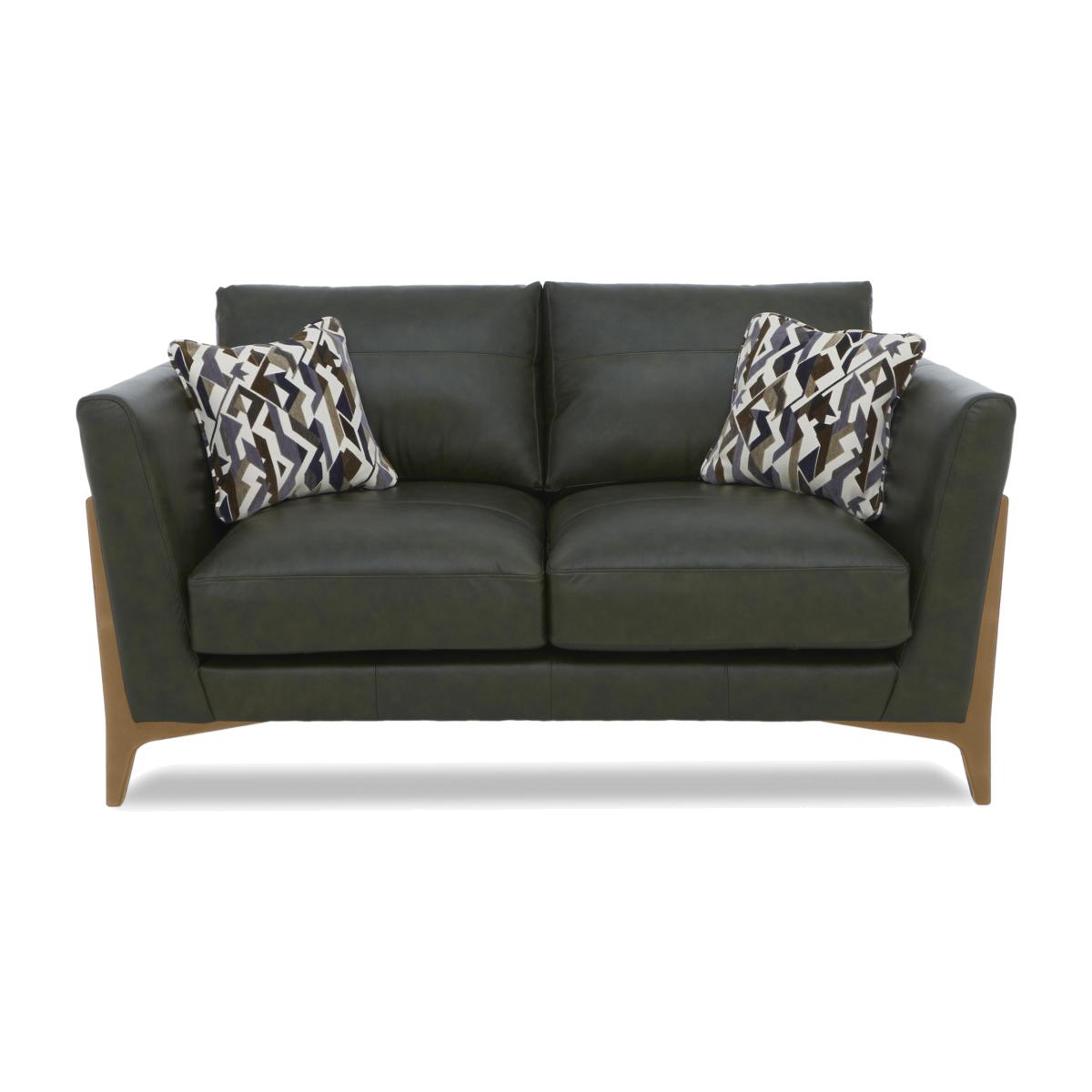 Iris 2 Seater Leather Sofa - Turino Green Mo Ft – image 1