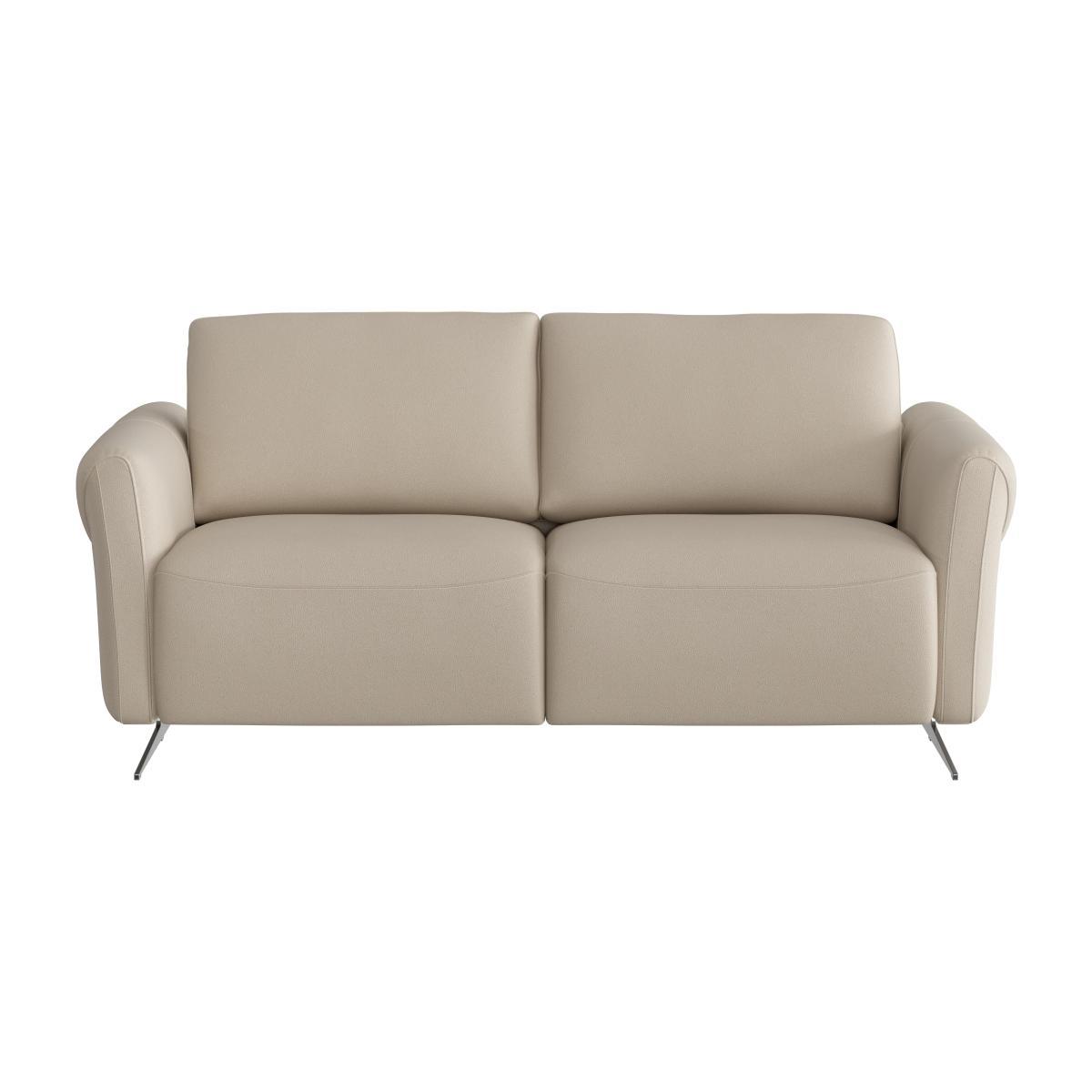 Nicoletti - Bella 2 Seater Leather Recliner Sofa - Grey – image 1