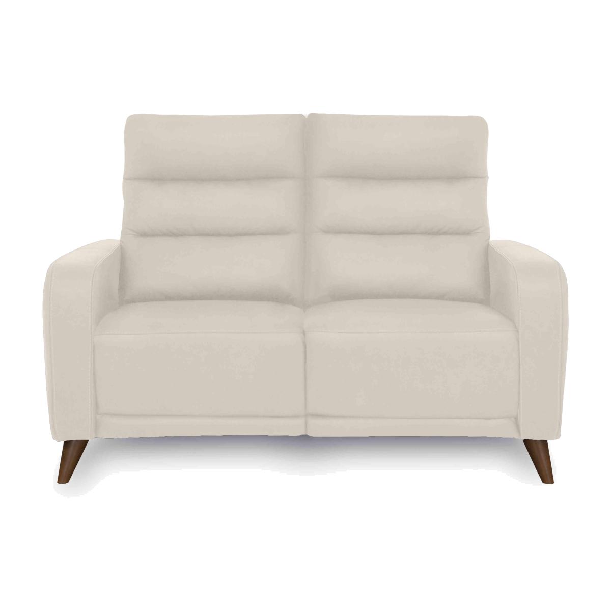 Quinn 2 Seater Fabric Sofa - Velvet White – image 1