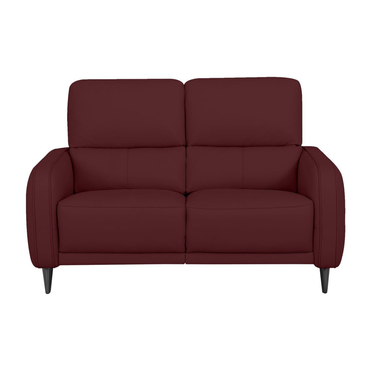 Domicil - Logan 2 Seater Leather Power Recliner Sofa - Burgundy – image 1