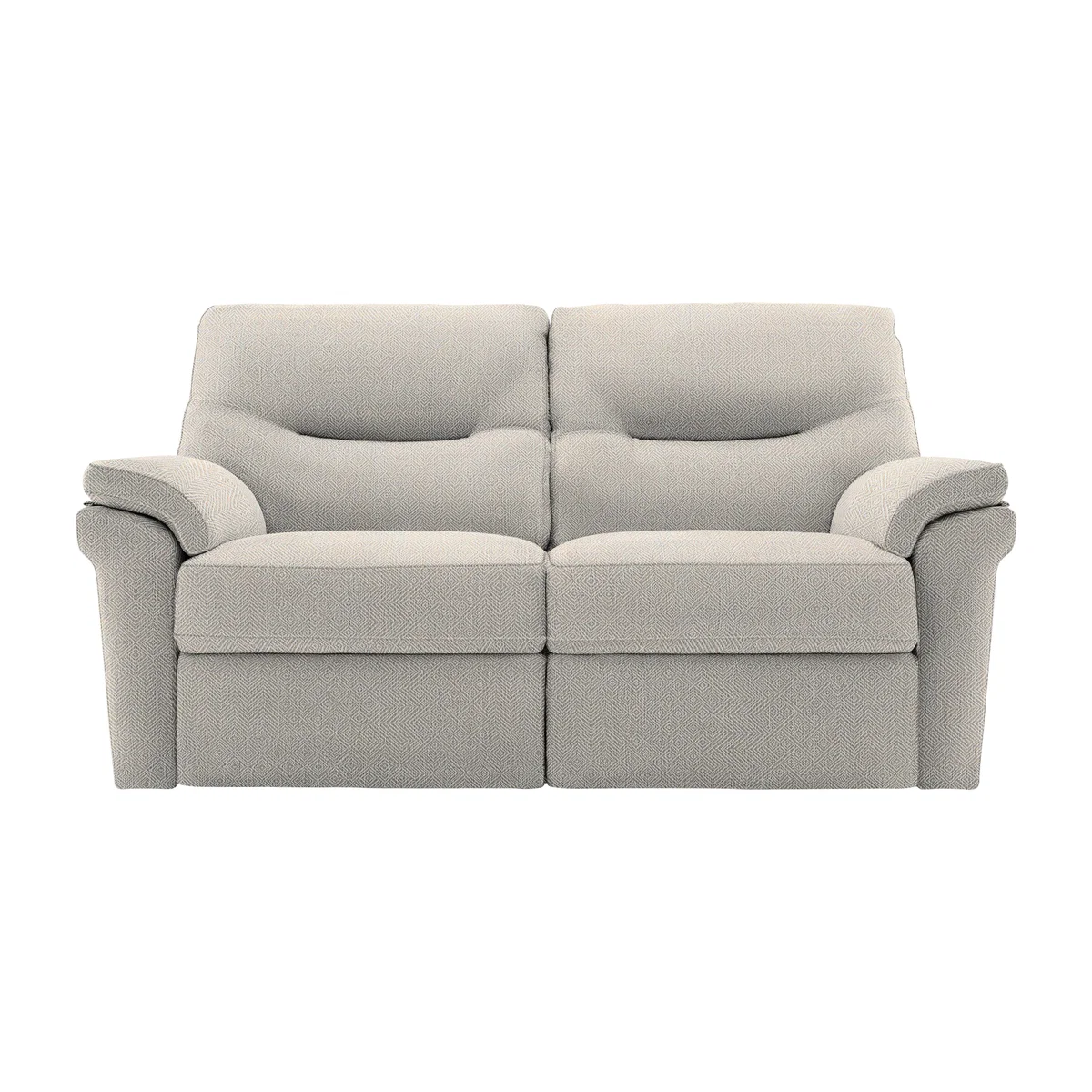 G Plan - Seattle 2 Seater Fabric Manual Recliner Sofa - Nebular Pebble – image 1