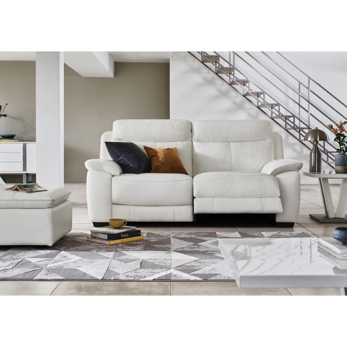 Starlight Express 2 Seater Leather Recliner Sofa with Power Headrests- World of Leather – image 2