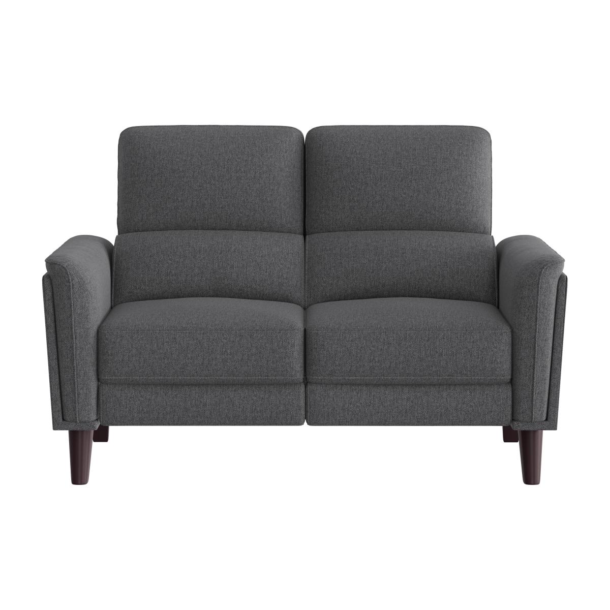 Compact Collection Klein 2 Seater Fabric Power Recliner Sofa with Telescopic Headrests - R39 Charcoal – image 1