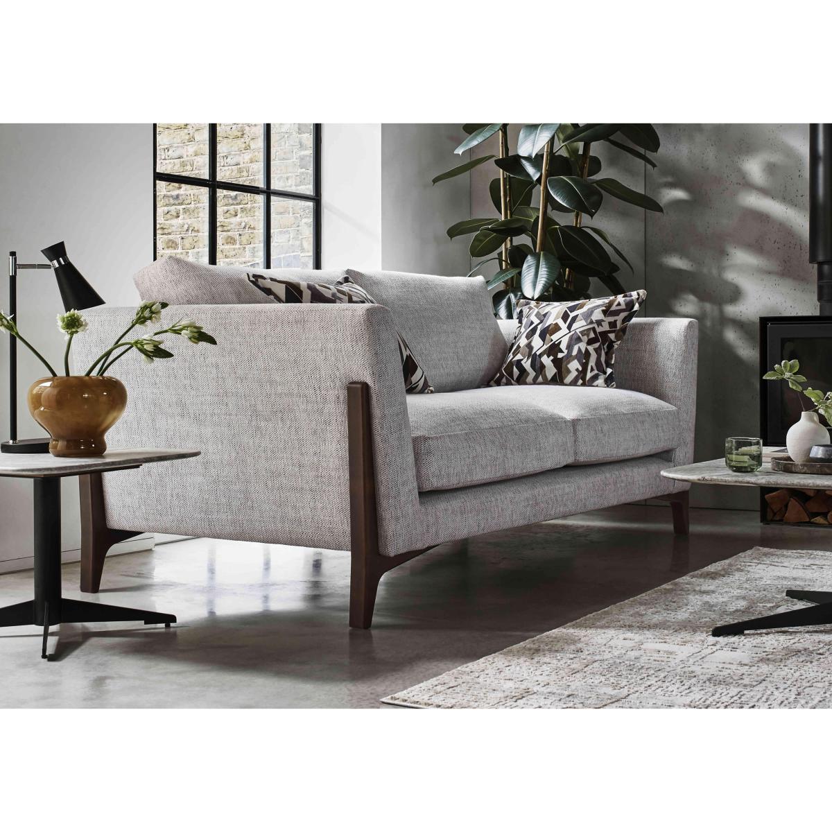 Iris 2 Seater Fabric Sofa - Elara Natural Wa Ft – image 2