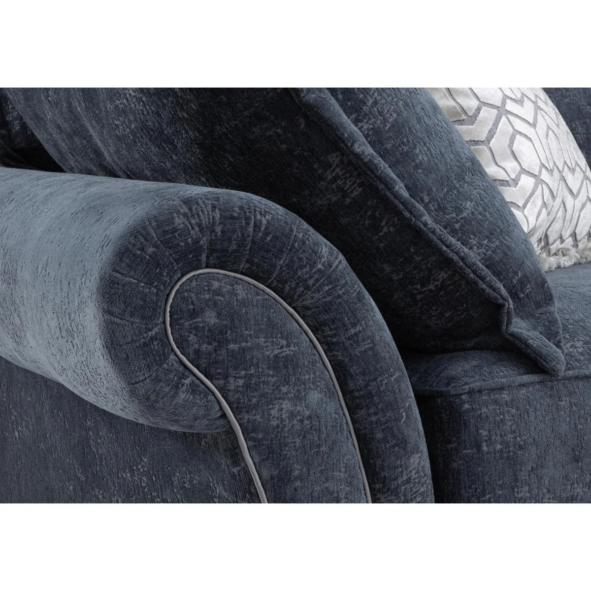 Boutique Splendour Fabric 2 Seater Sofa - Grey – image 2