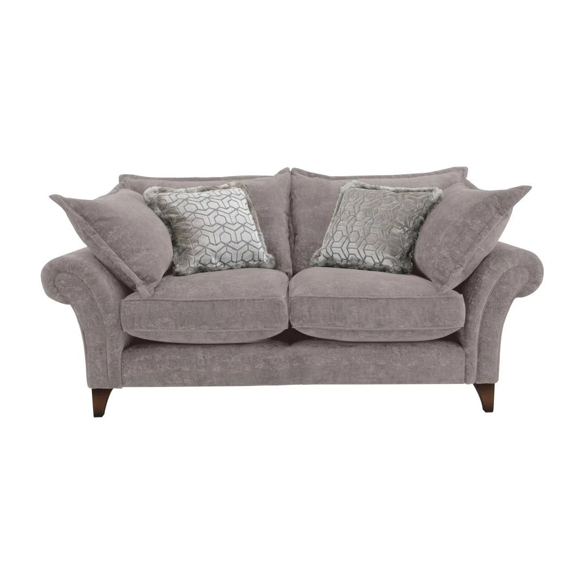 Boutique Splendour Fabric 2 Seater Sofa - Grey – image 1