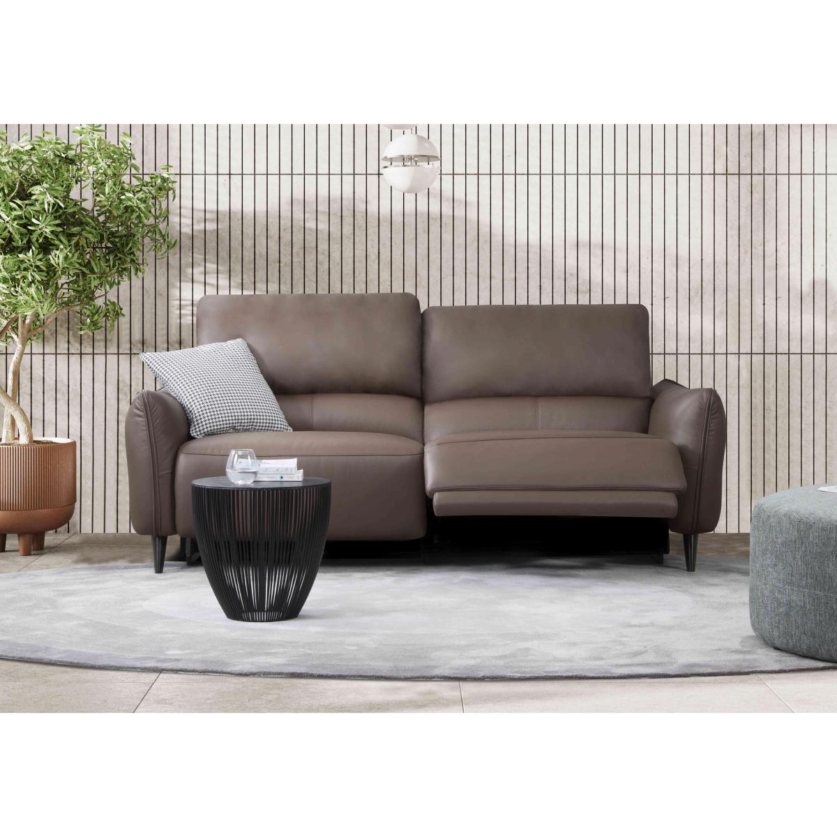 Domicil - Maddox 2.5 Seater Leather Power Recliner Sofa - NN Pine Bark – image 2