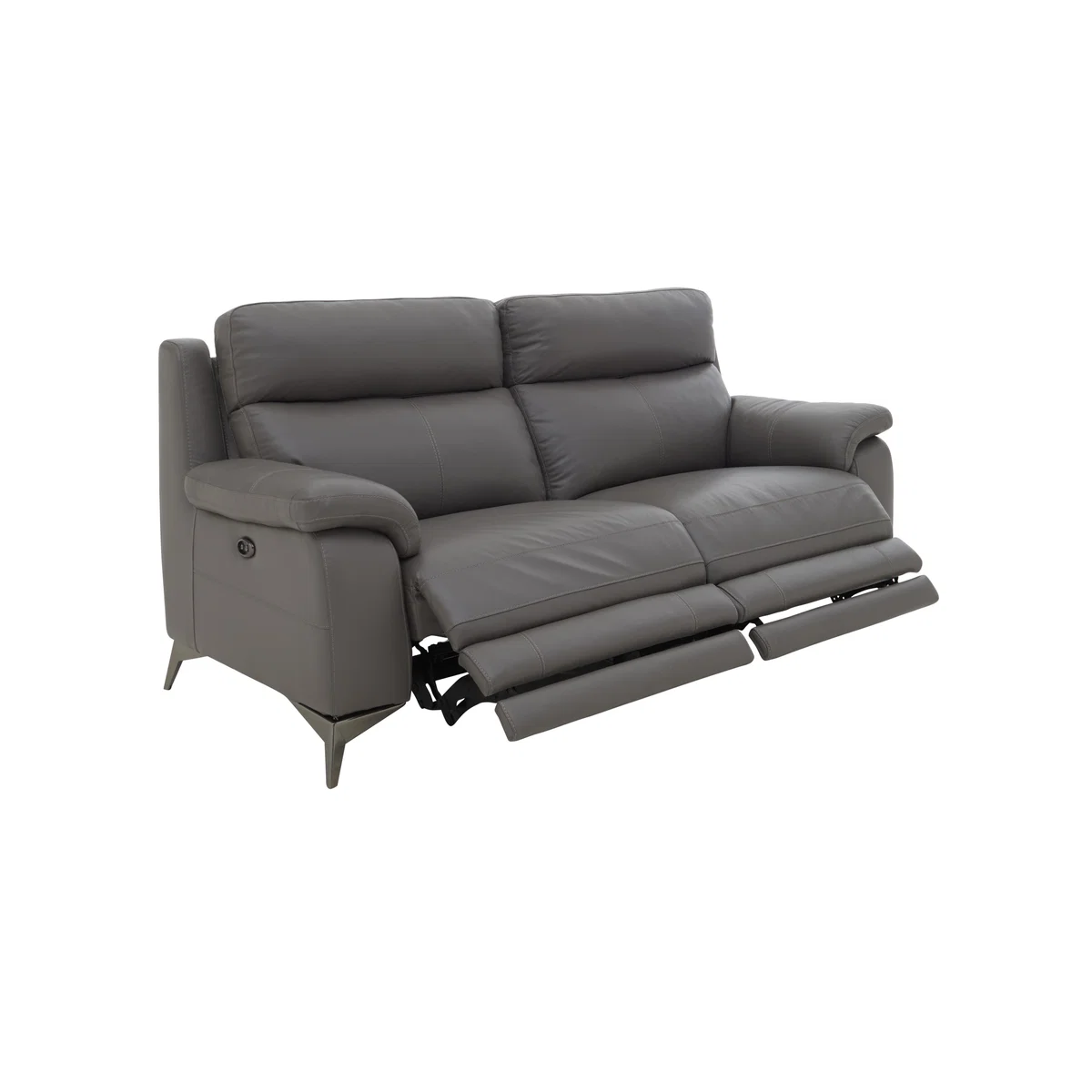 Missouri 2 Seater Leather Power Recliner Sofa - BV Elephant – image 7