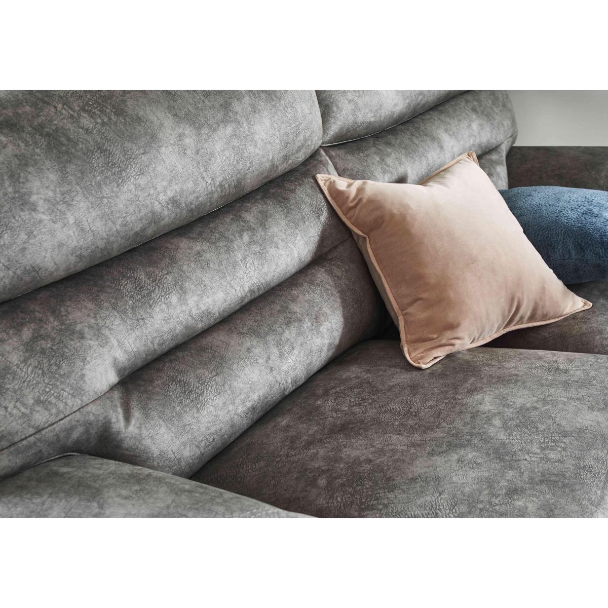 Comfort Story - Nimbus 2 Seater Fabric Power Recliner Sofa with Headrests and Power Lumbar - R23 Silver Grey – image 6