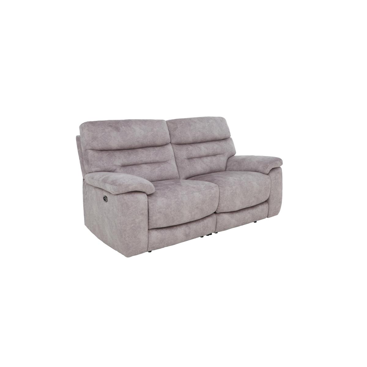 Comfort Story - Nimbus 2 Seater Fabric Power Recliner Sofa with Headrests and Power Lumbar - R23 Silver Grey – image 8
