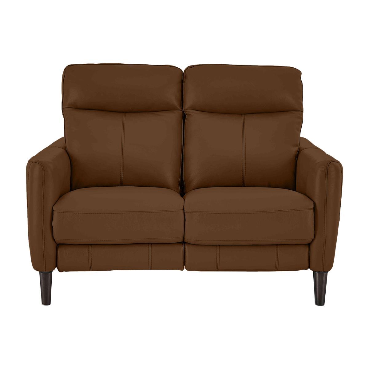 Compact Collection Petit 2 Seater Leather Power Recliner Sofa- World of Leather – image 1