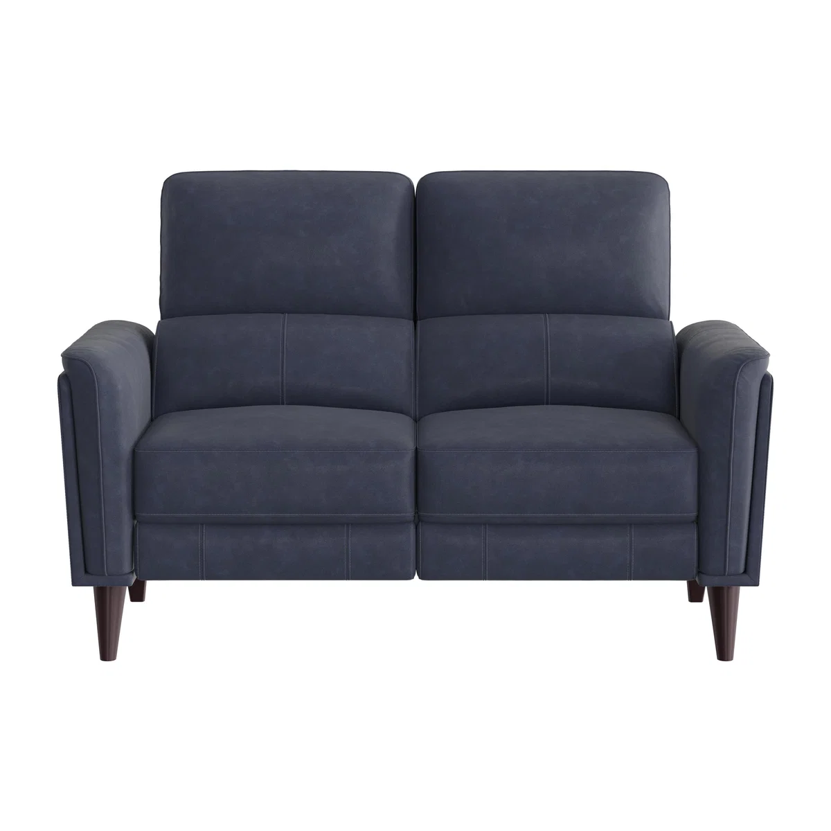 Compact Collection Klein 2 Seater Fabric Power Recliner Sofa with Telescopic Headrests - R23 Blue – image 1