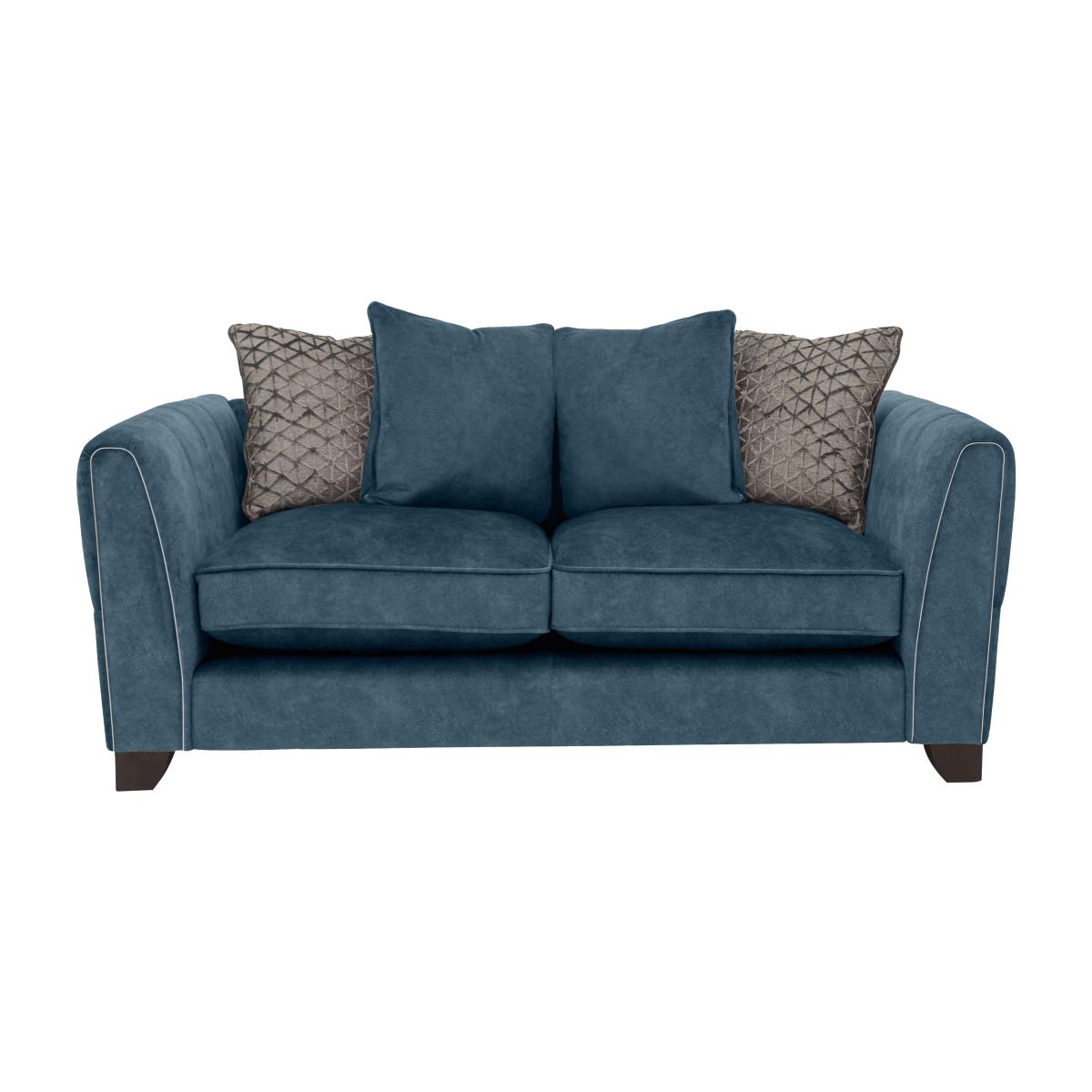 Ariana 2 Seater Fabric Pillow Back Sofa - Dapple Ocean – image 1