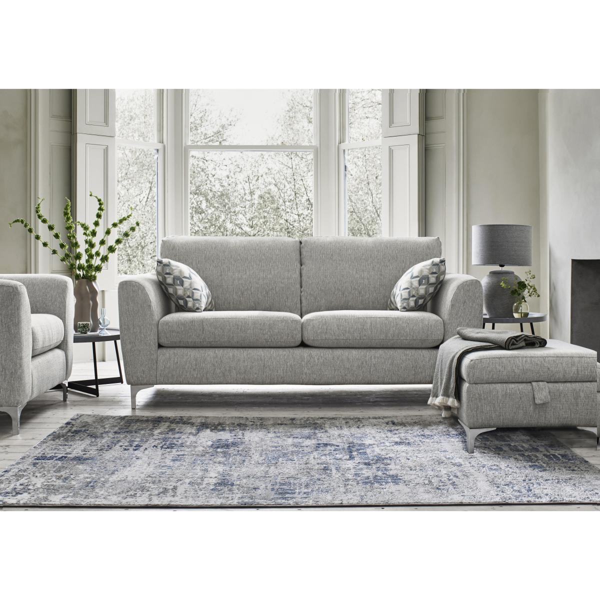 Pippa 2 Seater Fabric Sofa - Zinc – image 2