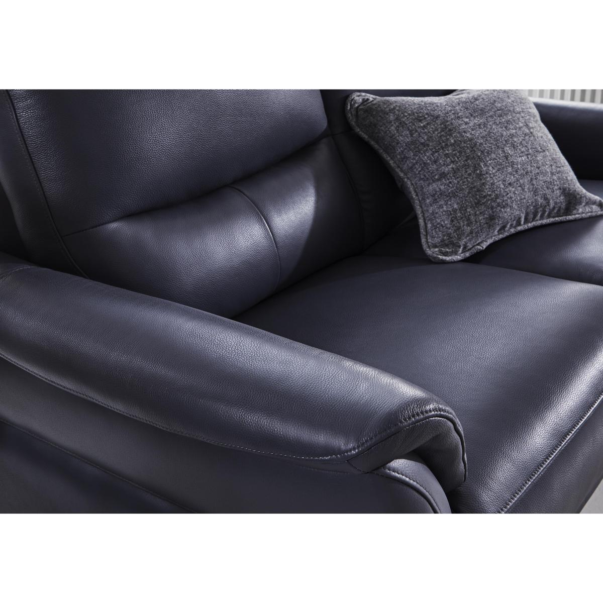 Daytona 2 Seater Leather Sofa - Oslo Pine – image 4