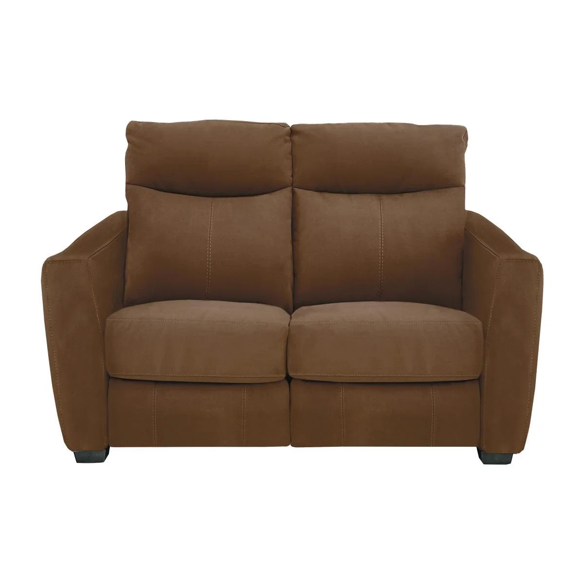 Compact Collection Midi 2 Seater Fabric Sofa - Brown