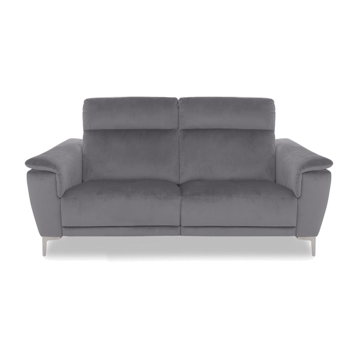 Nicoletti Italia - Amalfi 2 Seater Fabric Power Recliner Sofa - Selma Topo