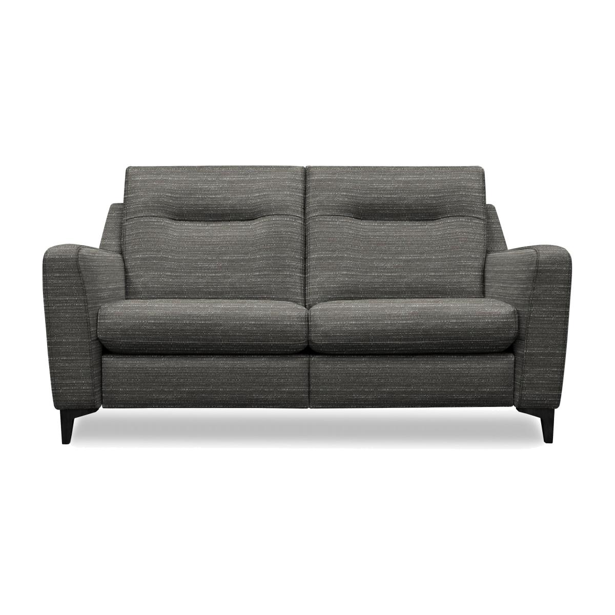 G Plan - Arlo 2 Seater Fabric Sofa - No Recliner - Victoria Slate with Ebony Feet – image 1