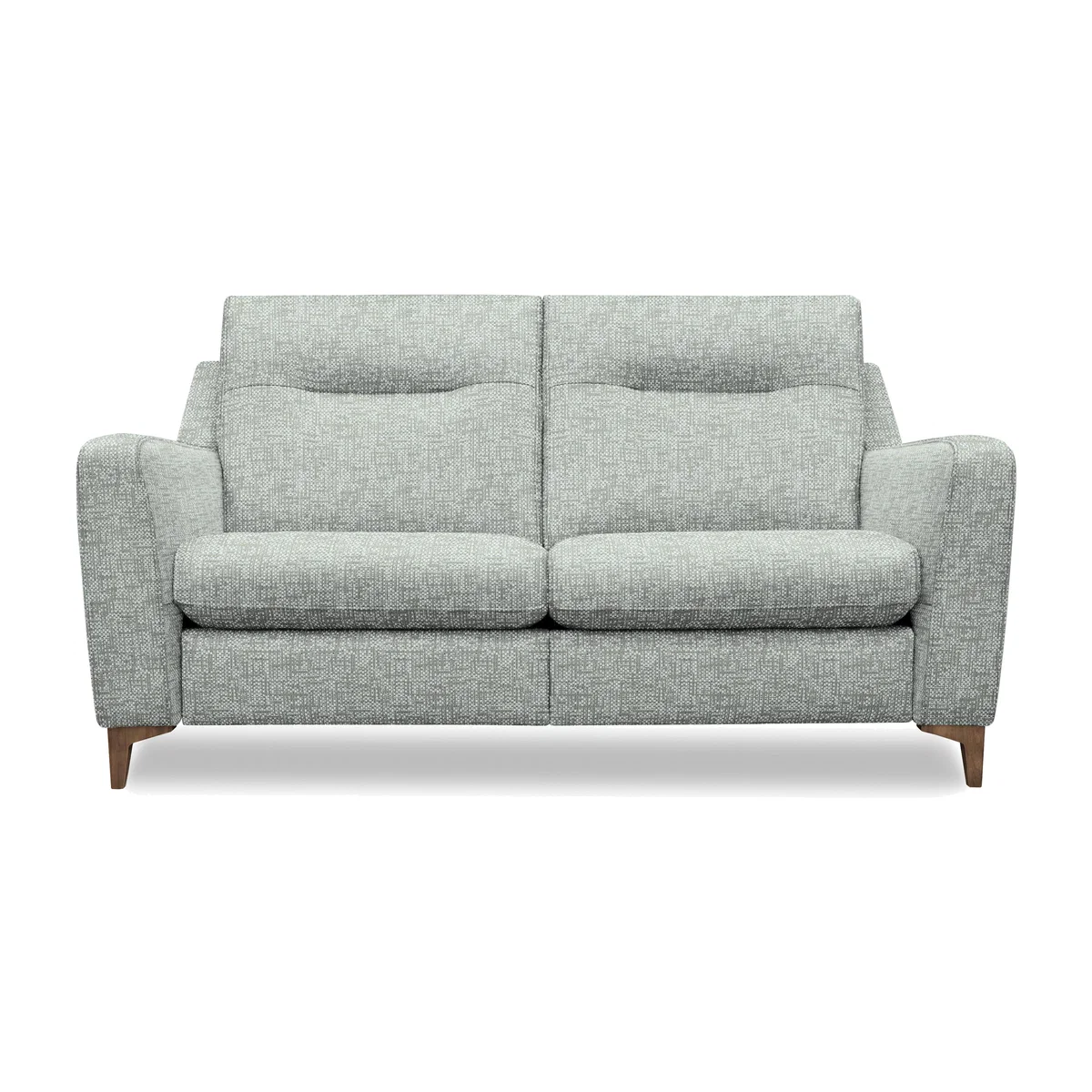 G Plan - Arlo 2 Seater Fabric Power Recliner Sofa - Remco Duck Egg with Walnut Feet – image 1