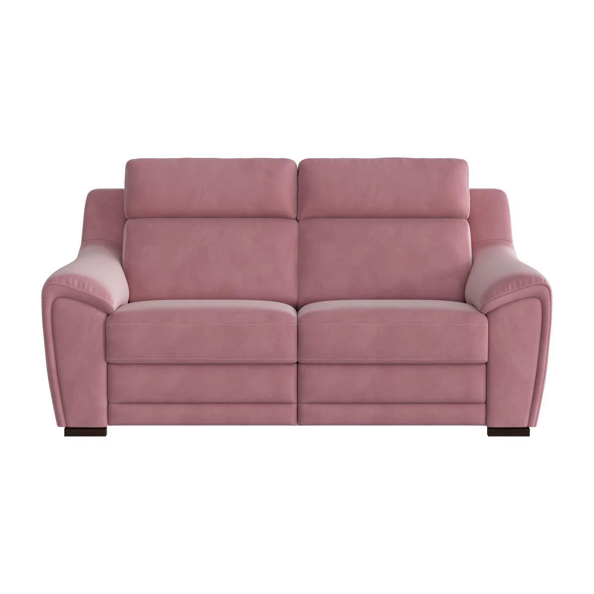 Nicoletti - Tosca 2.5 Seater Fabric Recliner Sofa with Power Headrests - Pink