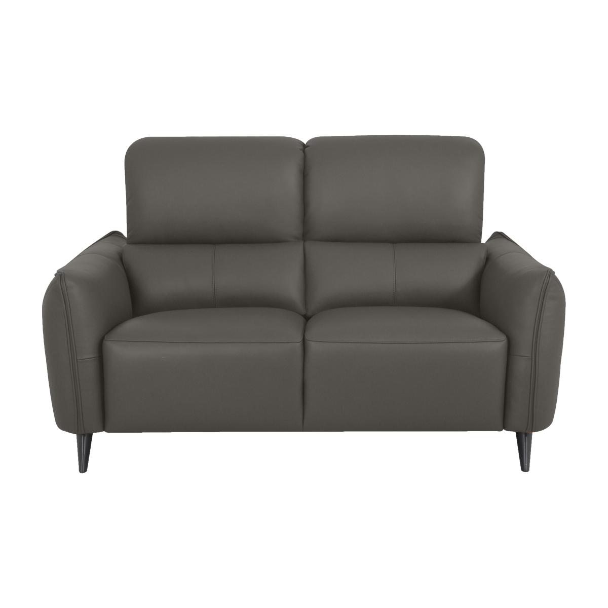 Domicil - Maddox 2 Seater Leather Sofa - NN Elephant Grey – image 1