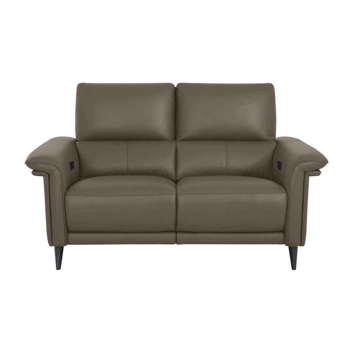 Domicil - Huxley 2 Seater Leather Power Recliner Sofa with Telescopic Headrests - NN Pine Bark – image 1