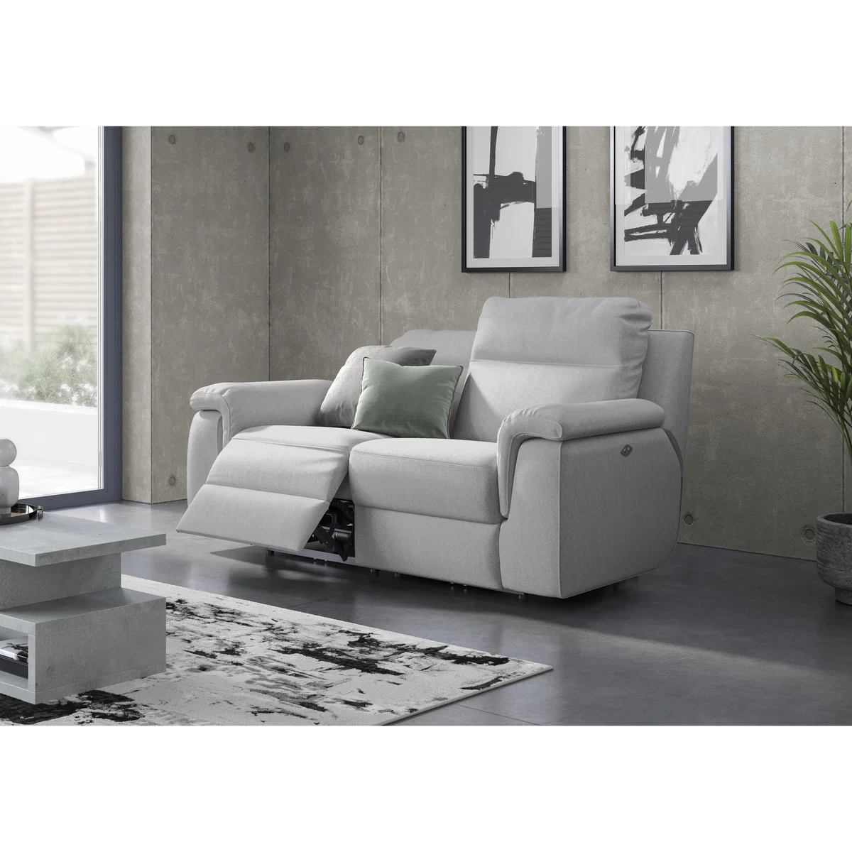 Nicoletti - Paolo 2 Seater Fabric Sofa - Grey – image 2