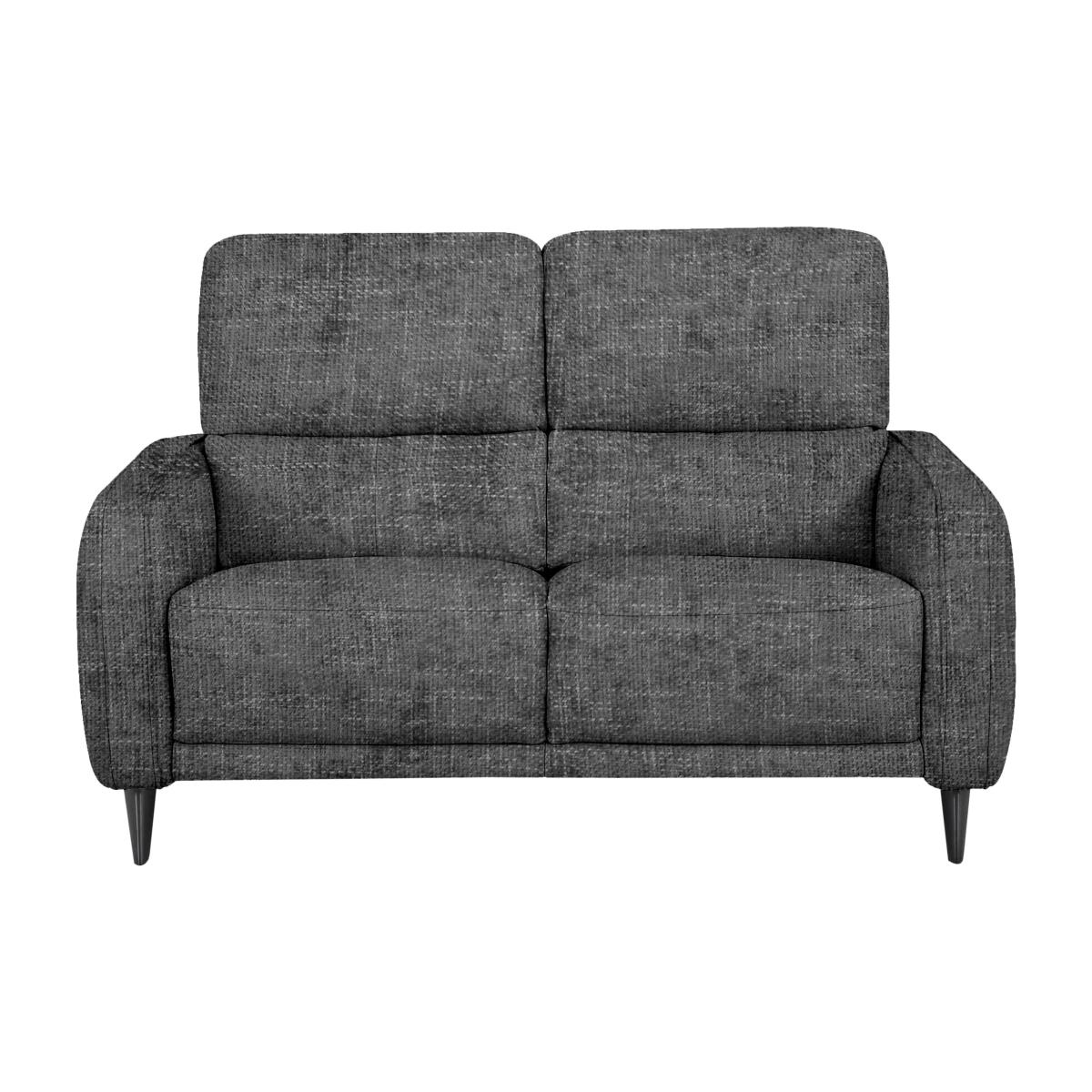 Domicil - Logan 2 Seater Fabric Power Recliner Sofa - Gunmetal – image 1