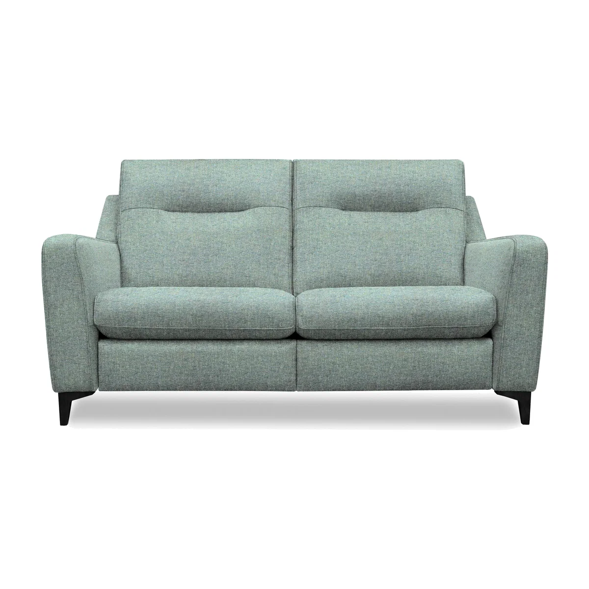 G Plan - Arlo 2 Seater Fabric Sofa - No Recliner - Dapple Kingfisher with Ebony Feet – image 1
