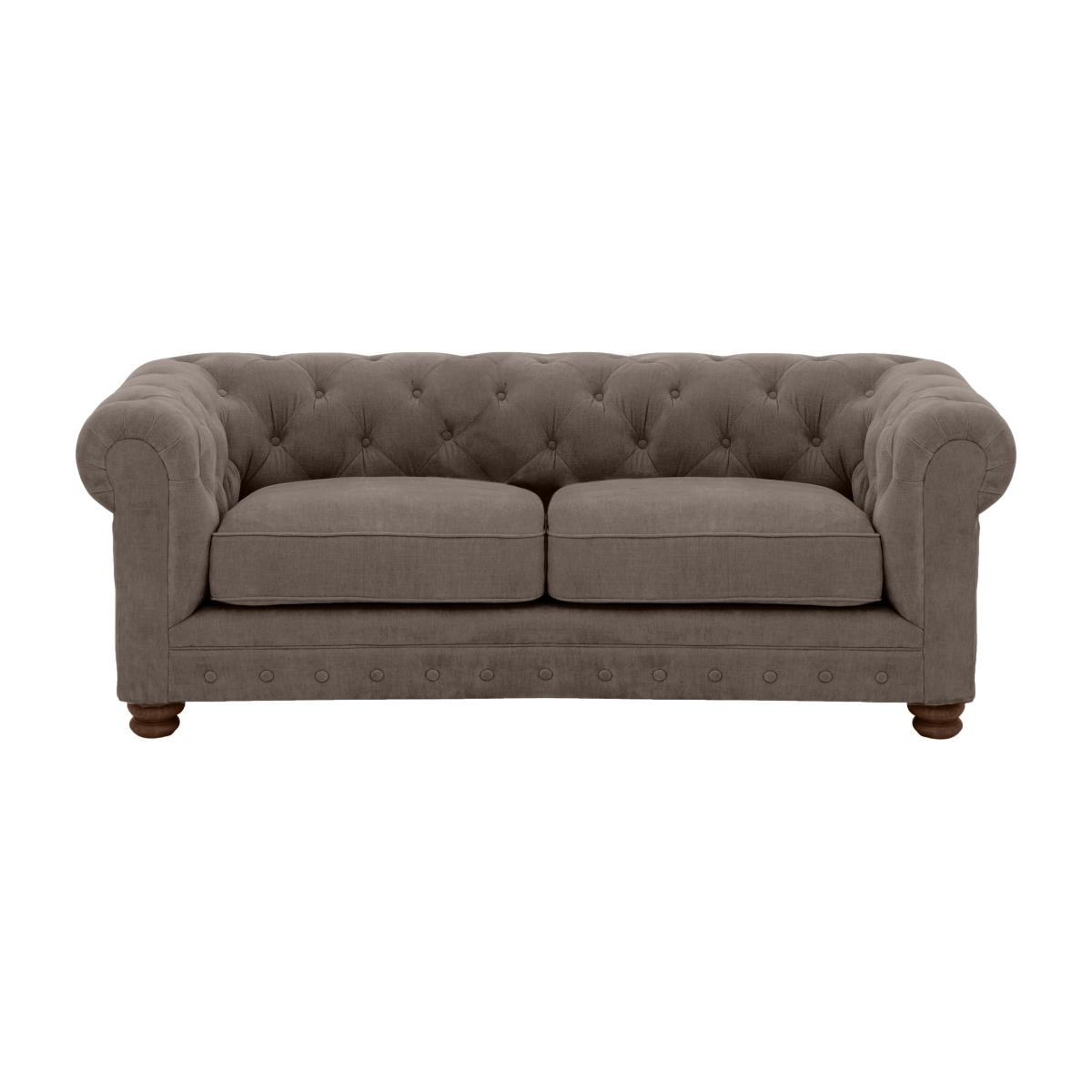 Alexander and James - Chesterfield Collection Hugo 2 Seater Fabric Sofa - Wicker - Dark Feet