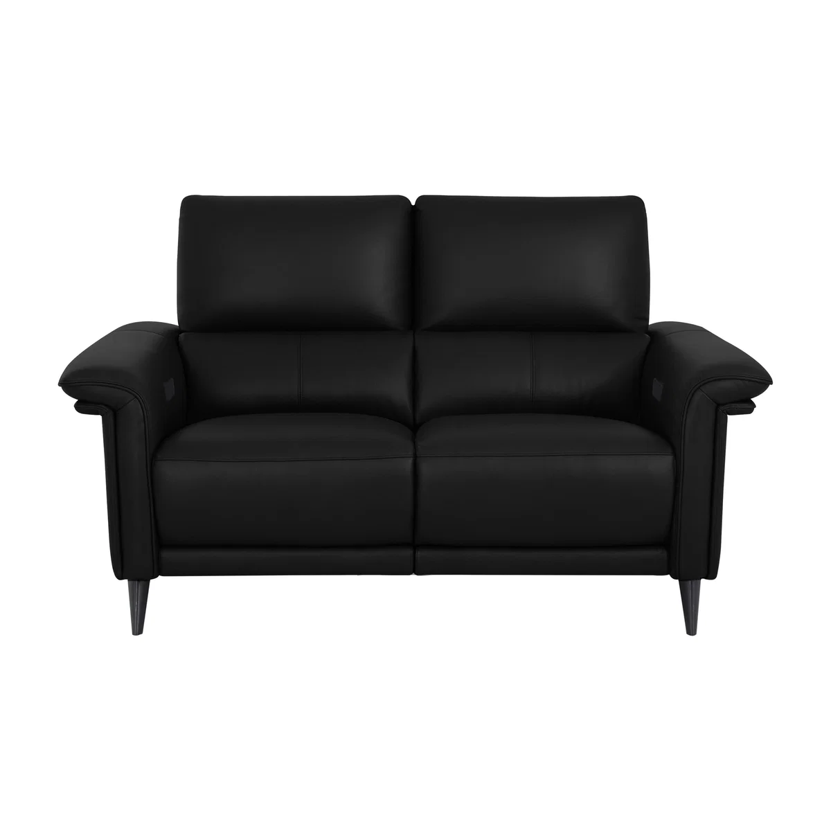 Domicil - Huxley 2 Seater Leather Power Recliner Sofa with Telescopic Headrests - NN Black – image 1