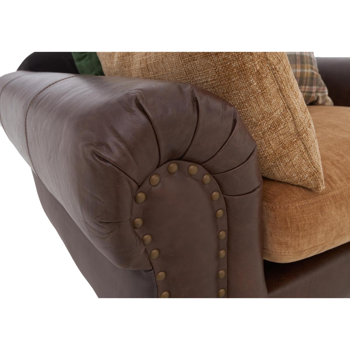 Alexander and James - Lincoln Small Classic Back Sofa - Brown – image 2