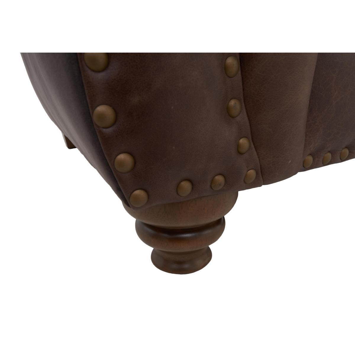 Alexander and James - Lincoln Small Classic Back Sofa - Brown – image 3