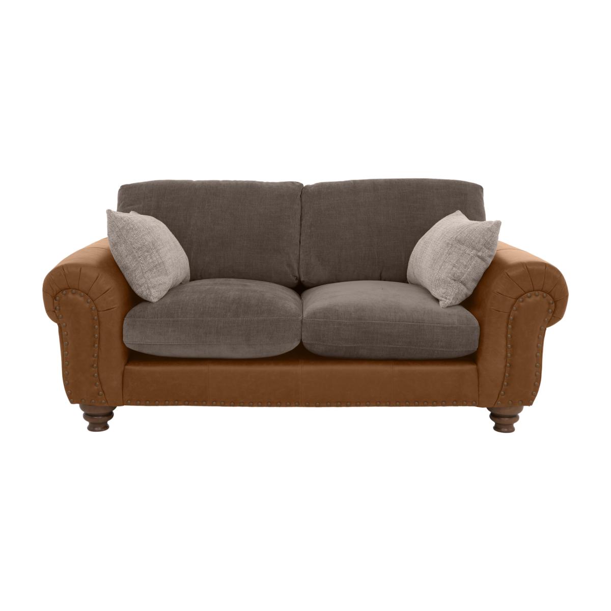 Alexander and James - Lincoln Small Classic Back Sofa - Brown – image 1