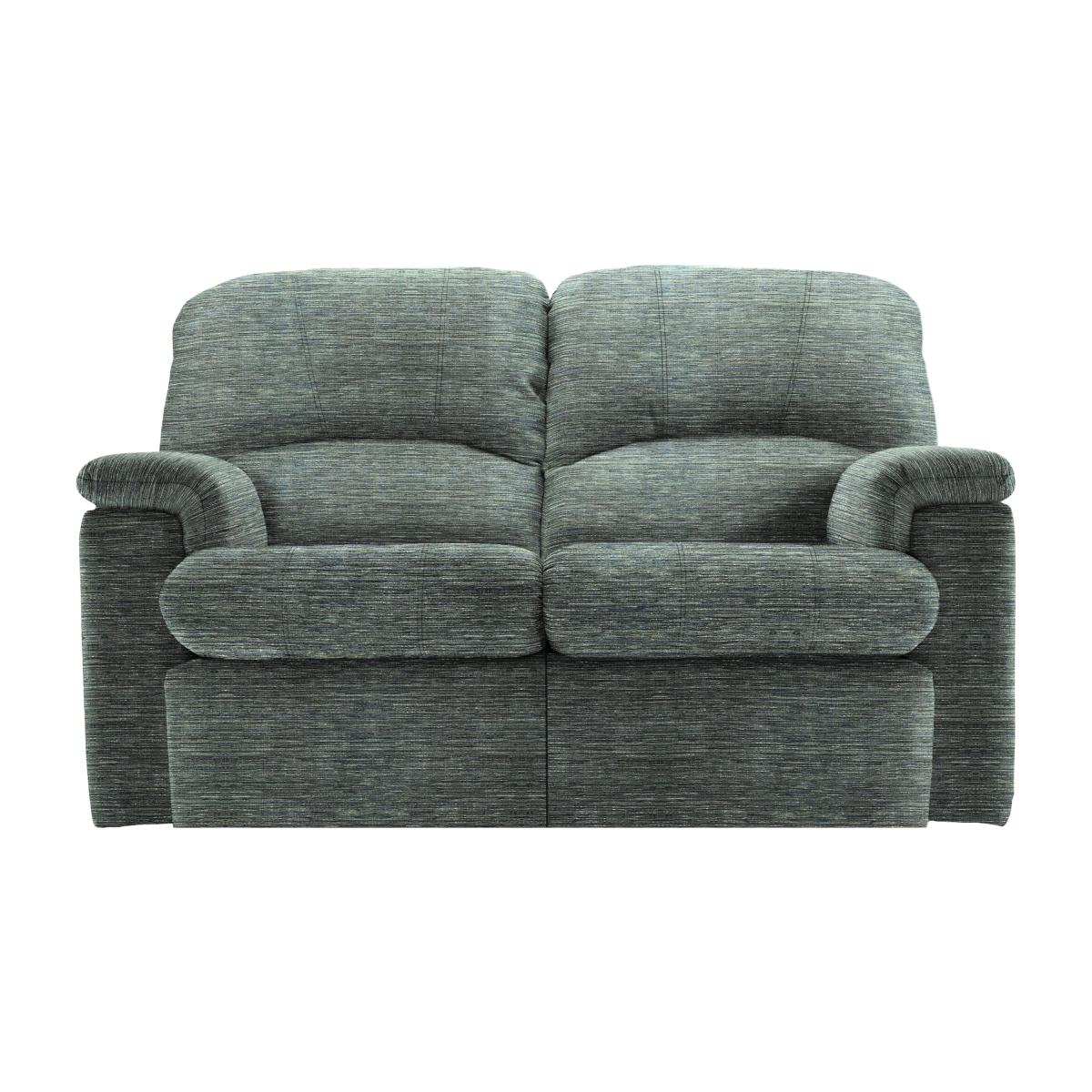 G Plan - Chloe 2 Seater Fabric Manual Recliner Sofa - Waffle Marine – image 1